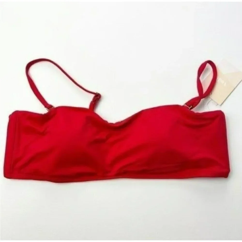 Andie Swin The Rio Bikini Top‎ Cherry Red Large